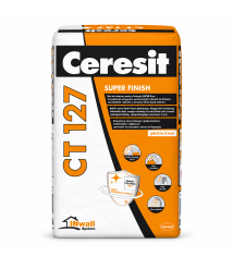 Glet de finisaj Ceresit CT 127 Super Finish, alb, 0-2 mm, 20 kg